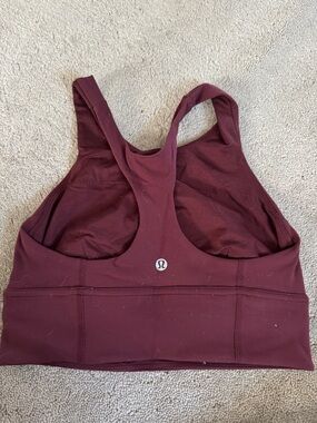 lululemon athletica Deep Wine Racerback Sports Bra